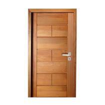 Porta Completa França em Madeira Maciça Tauari