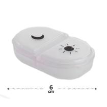 Porta Comprimido Com 2 Divisórias Dia e Noite Porta Comprimido Com 2 Divisórias Dia e Noite