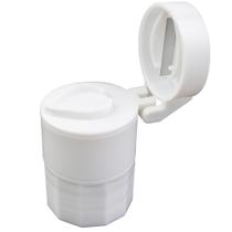 Porta Comprimido Com Armazenagem Dupla Cortador E Amassador