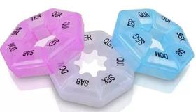 Porta Comprimido de Plástico Semanal com 7 Compartimentos