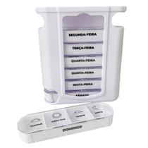 Porta Comprimido Diário Case Organizador Suplementos Vitaminas Medicamentos