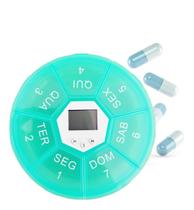 Porta Comprimido Remédio Digital Com Alarme 7 Compartimentos