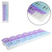 Porta comprimido semanal dia e noite 14 compartimentos