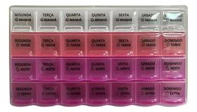 Porta Comprimido Semanal Dia Noite Tarde Toki 22cm Sortidos