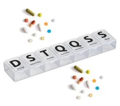 Porta comprimido semanal pill Box