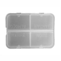 Porta Comprimidos 4 Compartimentos Uso Diário CRISTAL 3B Porta Comprimidos 4 Compartimentos Uso Diário CRISTAL 3B
