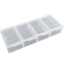 Porta Comprimidos Diário 4 Compartimentos Translúcido Incoterm Porta Comprimidos Diário 4 Compartimentos Translúcido Incoterm