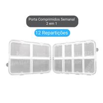 Porta Comprimidos Diário/Semanal 12 Divisórias - 3B