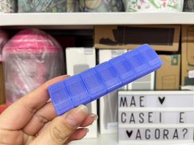 Porta Comprimidos Marinho - Tupperware - Utensílio Portátil Azul