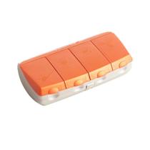 Porta Comprimidos Pilbox Daily Laranja 4 Divisões Porta Comprimidos Pilbox Daily Laranja 4 Divisões