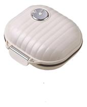 Porta Comprimidos Portatil Bolso Viagem Com Contador 8cm Pequeno Preto Ou Branco