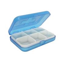 Porta Comprimidos Semanal Caixinha de Remédio Organizador de Medicamento Estojo PilBox Diário Cápsulas 03