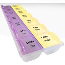 Porta Comprimidos Semanal Duplo Dia E Noite