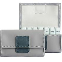 Porta Comprimidos Semanal Pilbox Mini V4 Cinza