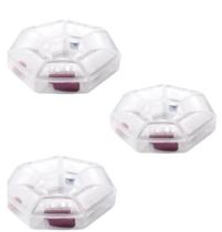 Porta Comprimidos Semanal Plasútil kit c/ 3 unidades