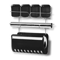 Porta Condimento Com Papel Duplo Preto