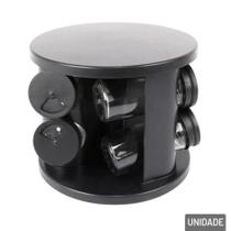 Porta Condimento De Vidro Com Suporte Giratório 6 Peças