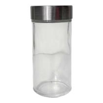 Porta Condimento/ Tempero/ Queijeira de Vidro com Tampa de Inox 90 ml