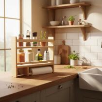 Porta Condimentos 3 em 1 Organizador de Temperos para Cozinha Prático, Compacto e Funcional