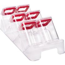 Porta Condimentos Cristal Com Base 7 peças 6 Potes 160 ml e Suporte