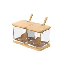 Porta Condimentos Duplo em Bambu Coza Brisa Brinox - 40657/3009