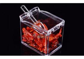 Porta Condimentos E Temperos Acrílico Crystal 4 Potes Porta Condimentos E Temperos Acrílico Crystal 4 Potes