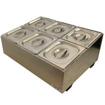 Porta Condimentos e Temperos Pizzarola 6 cubas 1/6 zpcn1/6 Porta Condimentos e Temperos Pizzarola 6 cubas 1/6 zpcn1/6