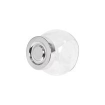 Porta Condimentos em Vidro com Tampa Rosqueável Cromada Prime 110ml Porta Condimentos em Vidro com Tampa Rosqueável Cromada Prime 110ml