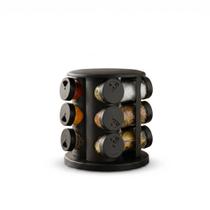 Porta Condimentos Giratório 360 com 12 Potes de Vidro com Tampa Plástica Porta Condimentos Giratório 360 com 12 Potes de Vidro com Tampa Plástica