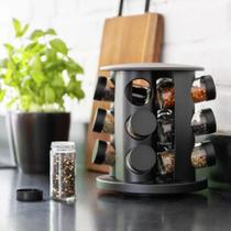 Porta Condimentos Giratório 9 Potes Preto Belakaza Porta Condimentos Giratório 9 Potes Preto Belakaza