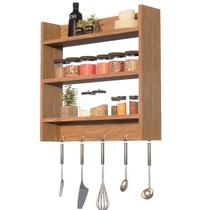 Porta Condimentos Parede Temperos Cor Amendoeira 3