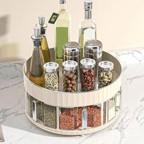 Porta Condimentos Tempero 6 Potes Giratório 360 Com Colher