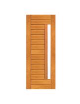 Porta Contemporânea com Visor - Madeira Maciça - Angelim Porta Contemporânea com Visor - Madeira Maciça - Angelim