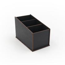 Porta Controle Remotos Pintura Com 3 Divisórias em Mdf Porta Controle Remotos Pintura Com 3 Divisórias em Mdf