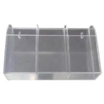 Porta Controle TV Ar Condicionado Suporte Parede 3 Nichos