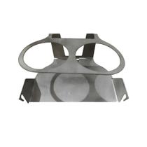 Porta copo da kombi inox polido com suporte de celular