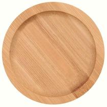 Porta copo de bambu redondo 10x10 4 peças