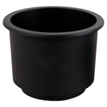Porta Copo De Embutir Preto Grande 110X95mm