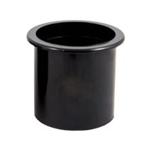 Porta Copo De Embutir Preto Pequeno 85X90mm