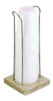 Porta Copo Dispenser De Mesa Em Granito P/ Copos Chopp 300ml