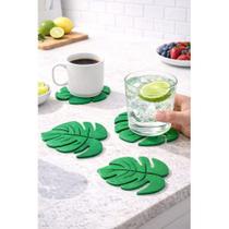 Porta Copo Folha Costela De Adão Verde Protege Mesa E Decora Porta Copo Folha Costela De Adão Verde Porta Copo Folha Costela De Adão Verde Protege Mesa E Decora Porta Copo Folha Costela De Adão Verde