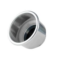 Porta Copo Iluminado LED Verde 12v em Alumínio Anodizado