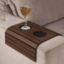 Porta Copo Sofá Esteira Madeira Flexível Apoio Premium Porta Copo Sofá Esteira Madeira Flexível Apoio Premium