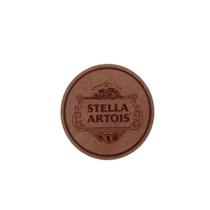 Porta Copo Stella Artois Natural Em MDF