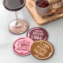 Porta copos 4un momento do Vinho 37986