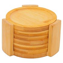 Porta copos bambu redondo com suporte ecokitchen mimo style - kit Porta copos bambu redondo com suporte ecokitchen mimo style - kit