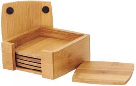 Porta Copos Com Suporte Ecokitchen Bambu - Mimostyle
