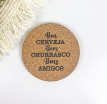 Porta Copos Cortiça Personalizado