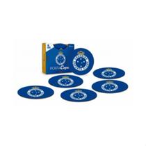 Porta Copos Cruzeiro Em Mdf 6 Un - Oficial Licenciado Porta Copos Cruzeiro Em Mdf 6 Un - Oficial Licenciado