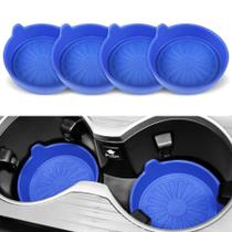 Porta-copos de carro SINGARO, pacote com 4 porta-copos de silicone, azul Porta-copos de carro SINGARO, pacote com 4 porta-copos de silicone, azul